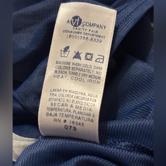 Vintage Vanity Fair Pant Liners Size Medium/40 Navy Blue - Picture 6 of 8